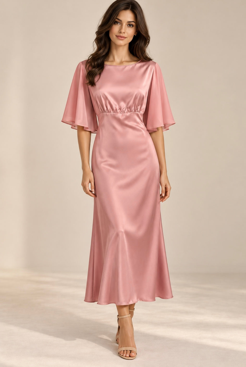 Rochie satin Bianca
