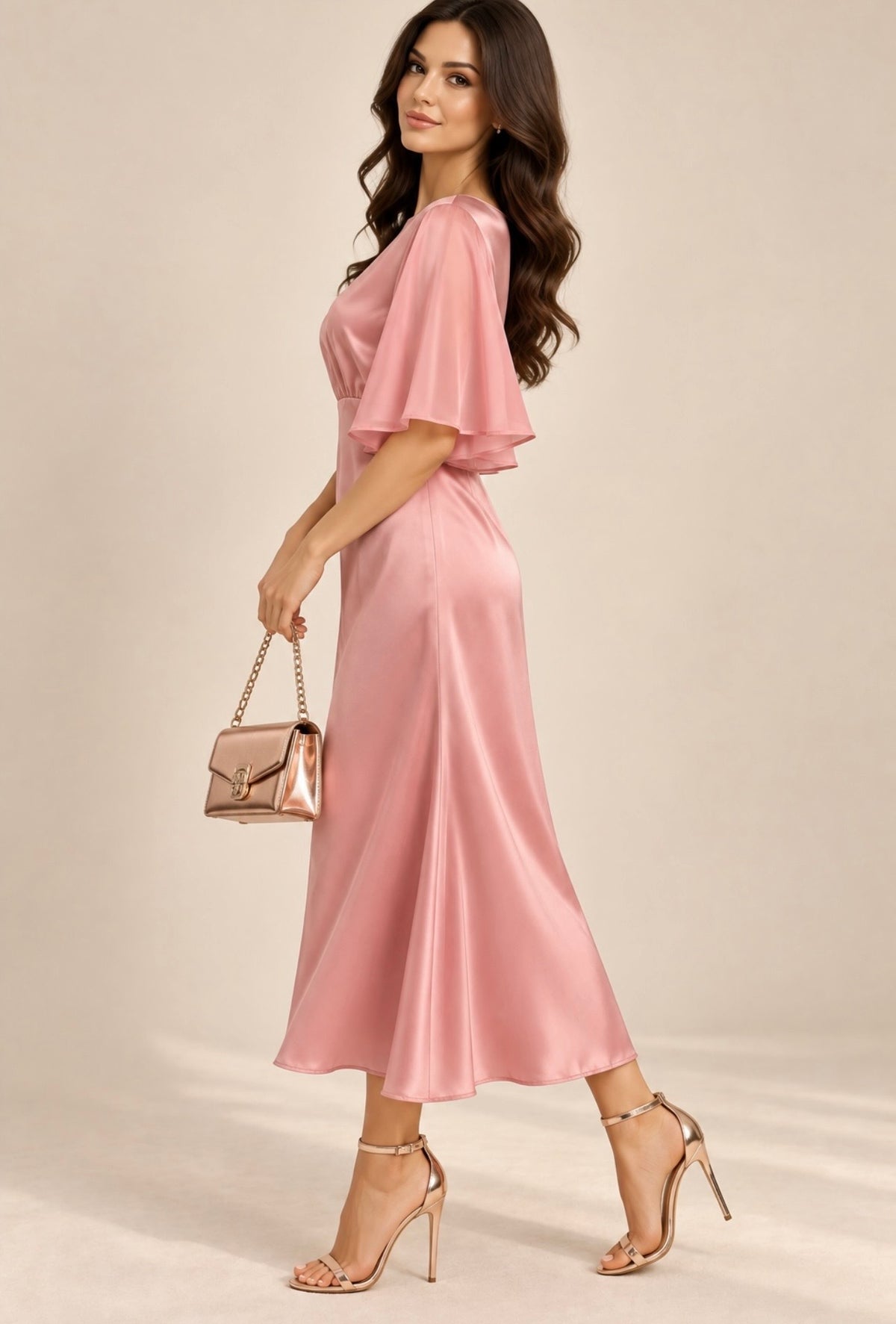 Rochie satin Linda
